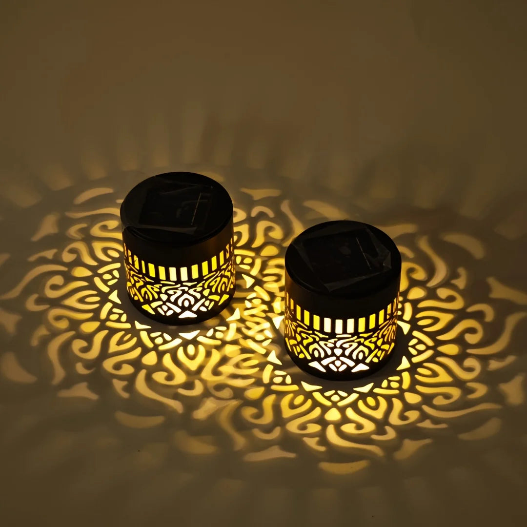 Stunning Mandala Outdoor Solar Wall And Table Lamp