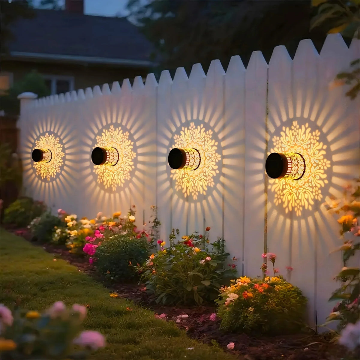 Stunning Mandala Outdoor Solar Wall And Table Lamp