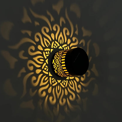 Stunning Mandala Outdoor Solar Wall And Table Lamp