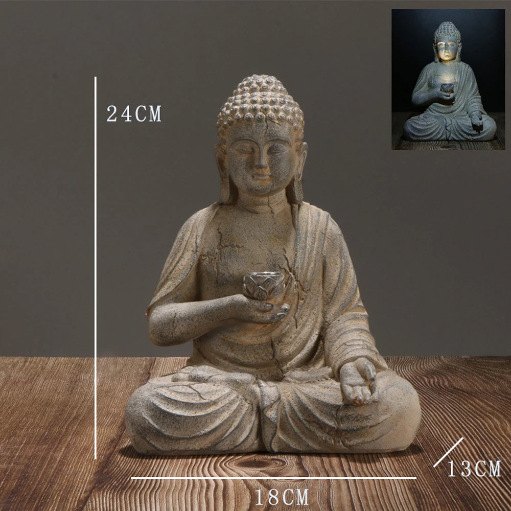 Spiritual Buddha Outdoor Solar Light