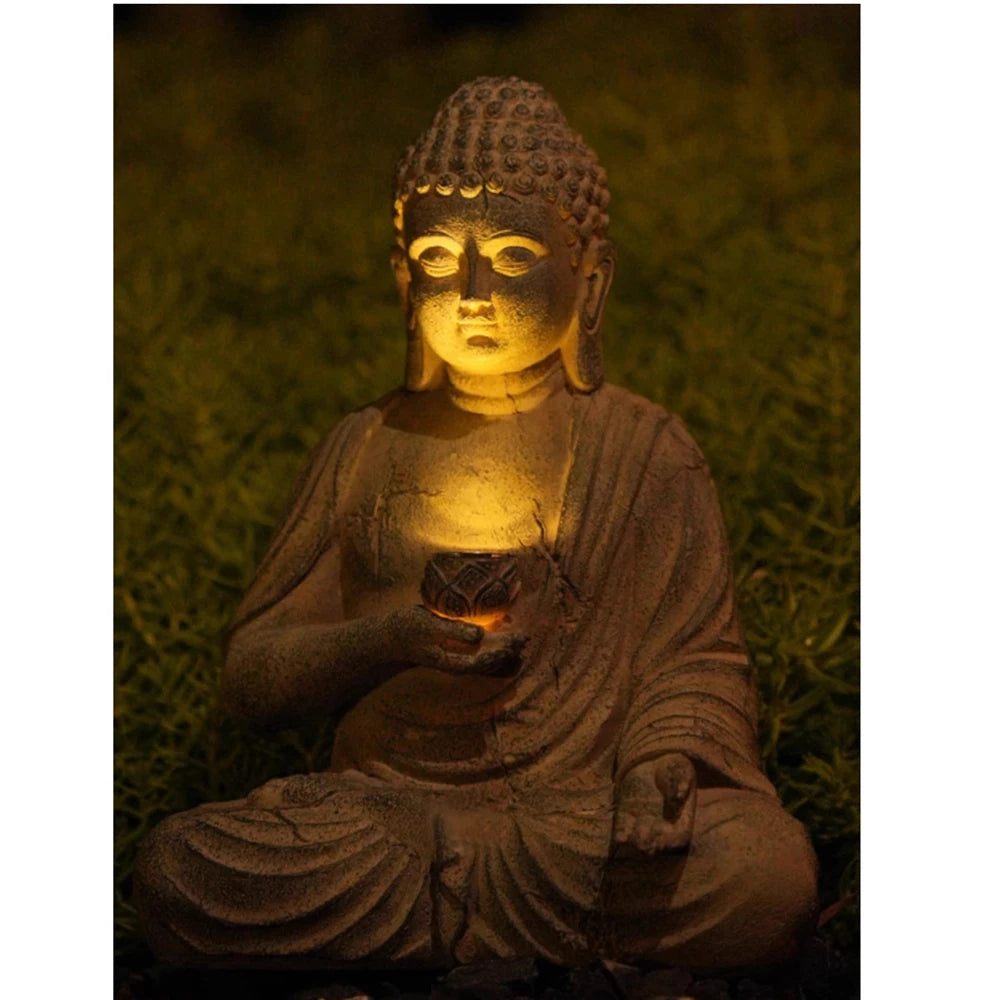 Spiritual Buddha Outdoor Solar Light
