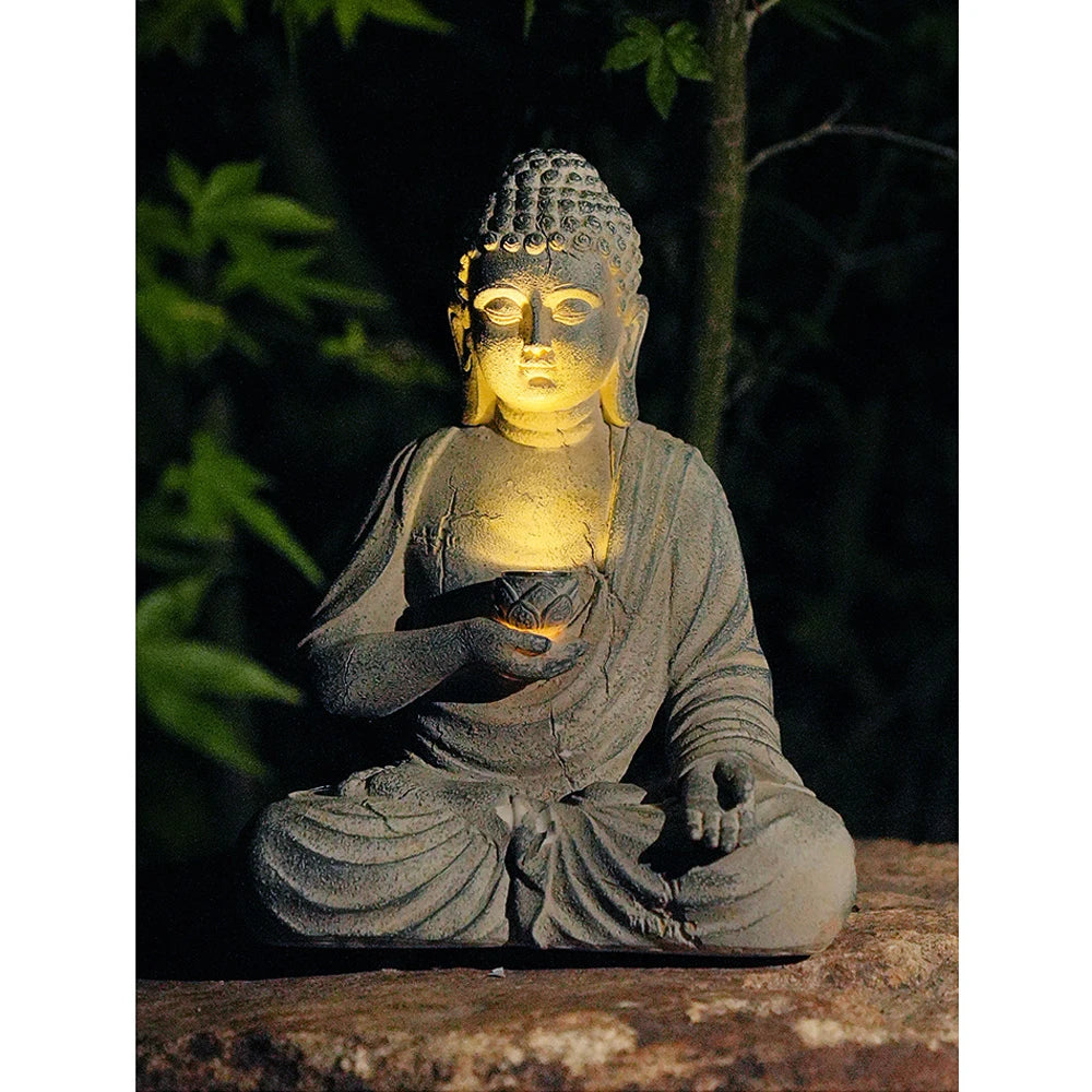 Spiritual Buddha Outdoor Solar Light