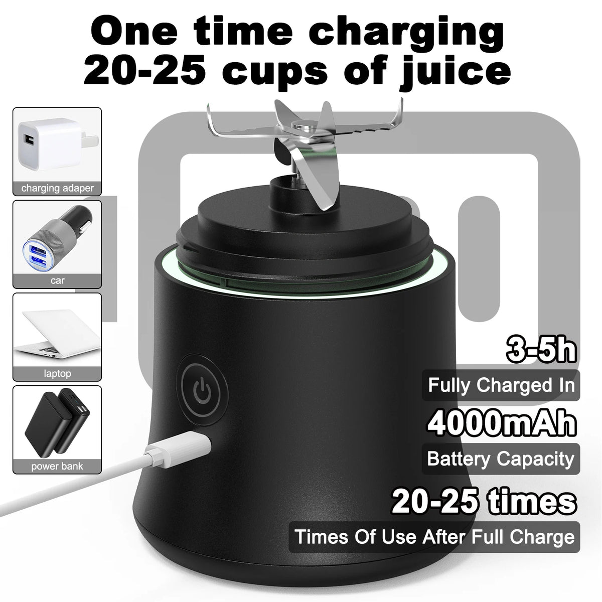 Portable Rechargeable Smoothie Blender
