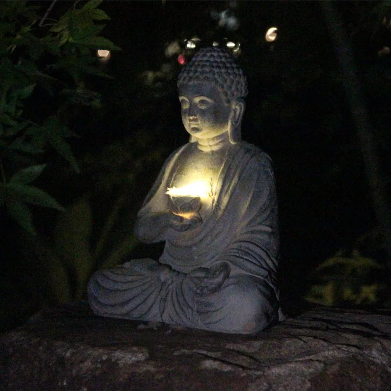 Spiritual Buddha Outdoor Solar Light